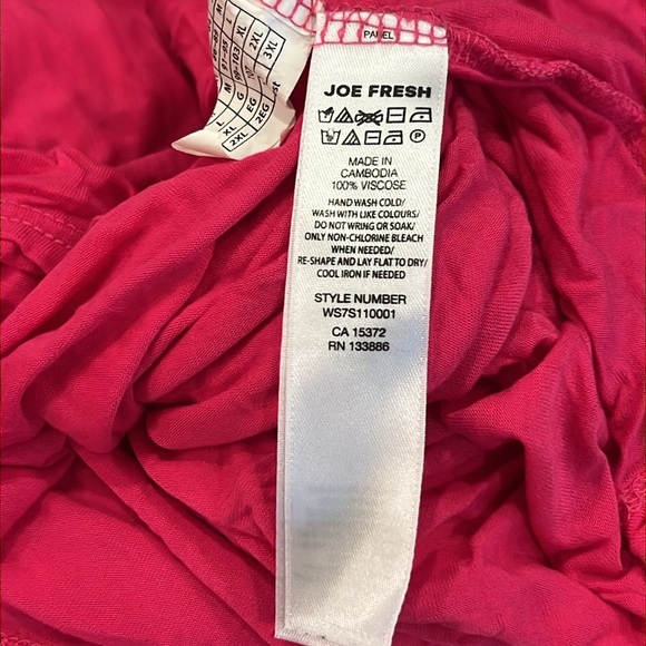 Joe Fresh Soft Essential Slub Tee Pink - Picture 7 of 7